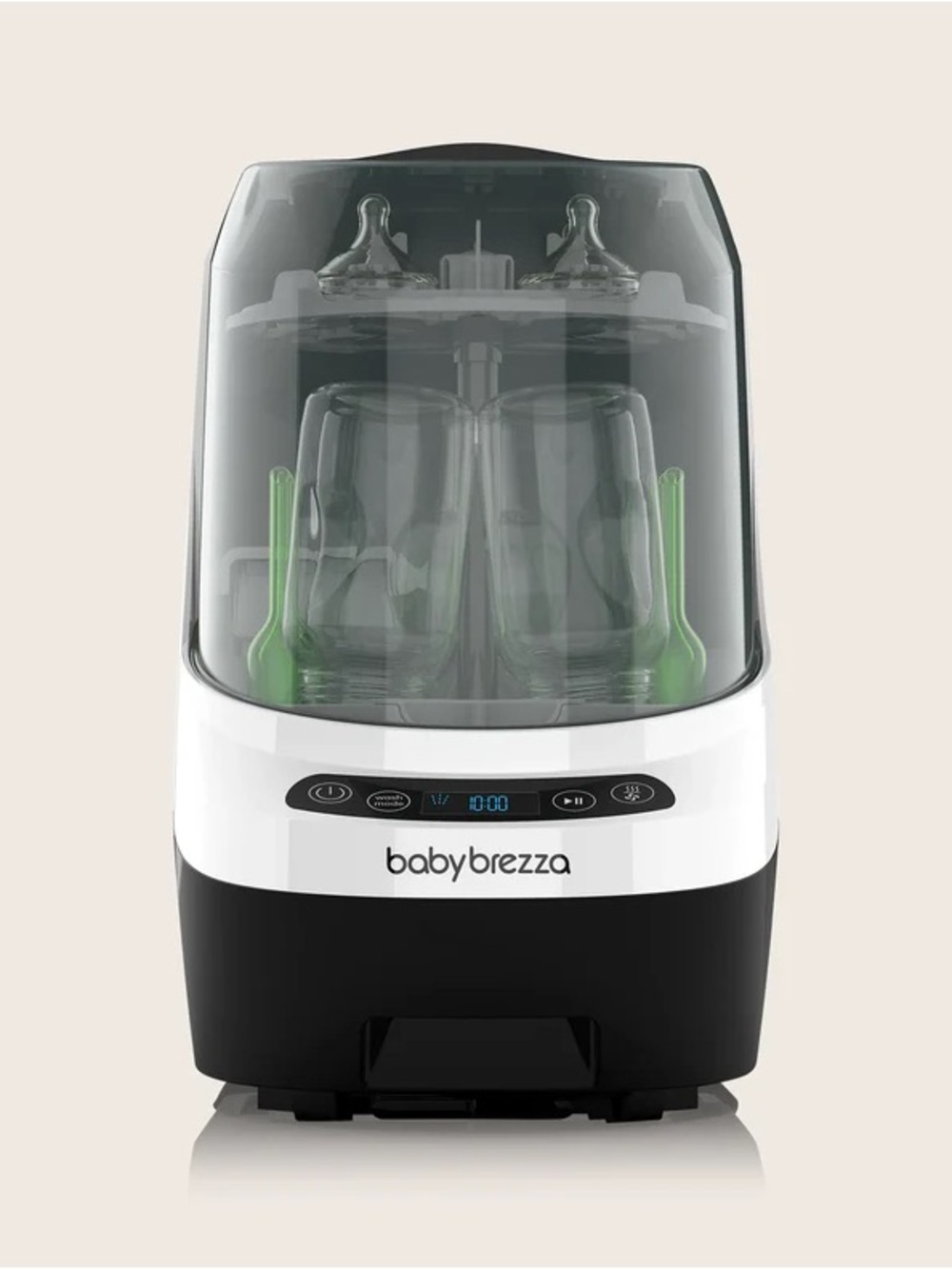 Baby Brezza Electric Bottle Sterilizer and Dryer - White & Black